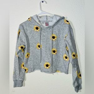 🌻No boundaries Cropped Sunflower Sweatshirt